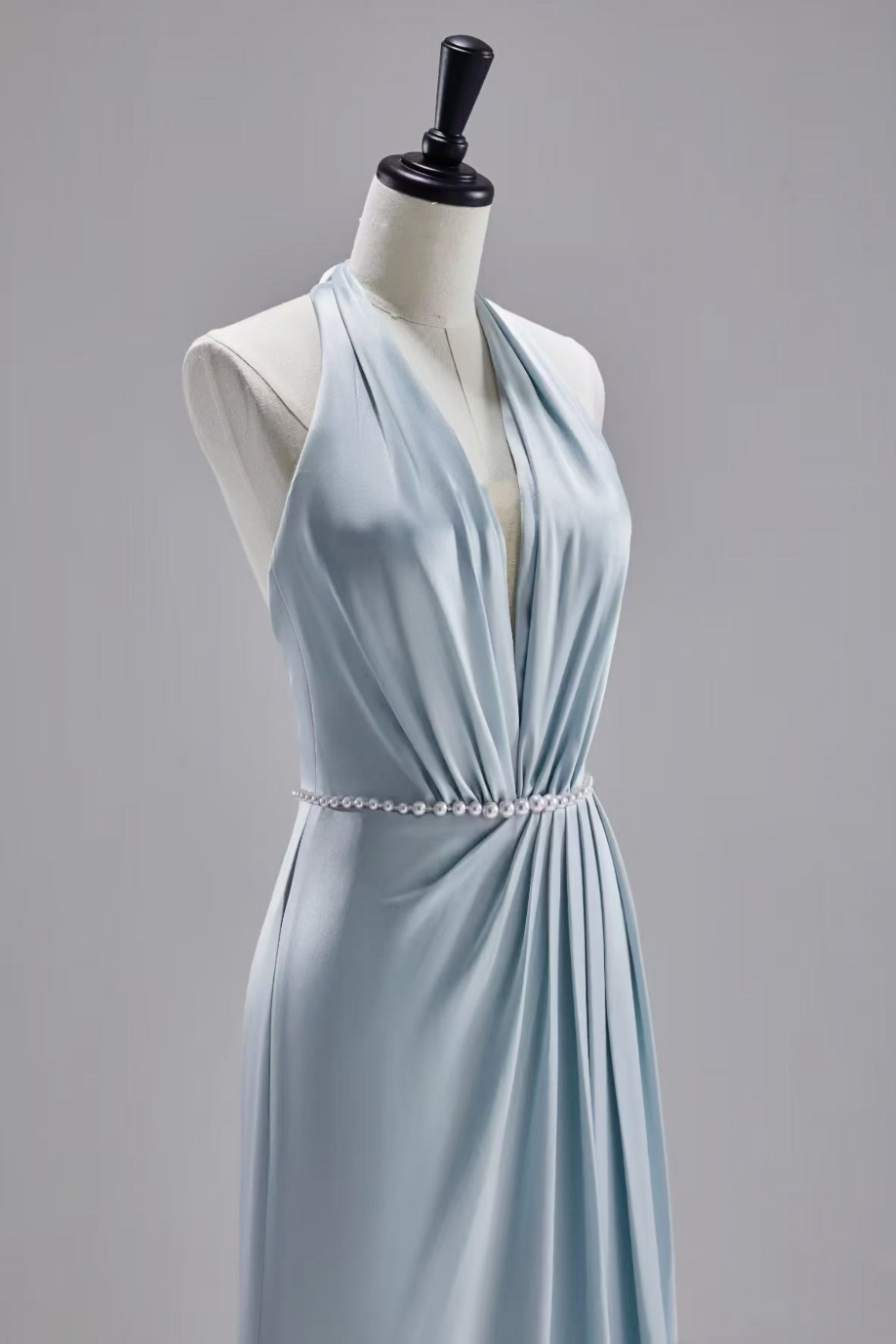 Perlenflüstern im Morgentau Brautjungfernkleid