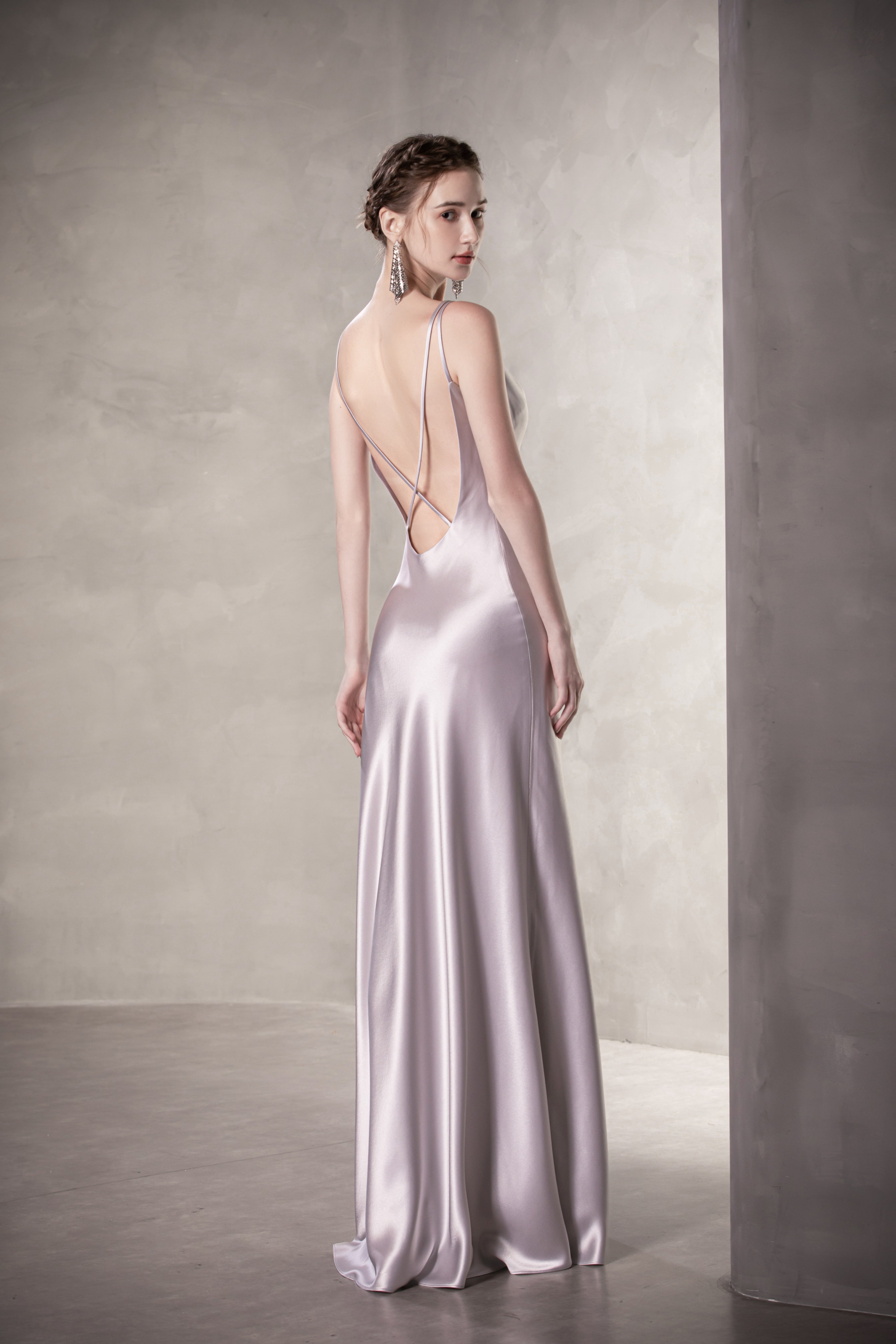 Mondlicht-Silhouette Brautjungfernkleid