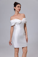 SEXY SATIN-BRAUTKLEID MIT ABNEHMBARER SCHLEPPE LVB2532