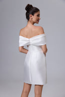 Knielanges handgemachtes Hochzeitskleid, kurzes Brautkleid LVB2526