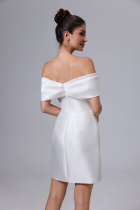 Knielanges handgemachtes Hochzeitskleid, kurzes Brautkleid LVB2526