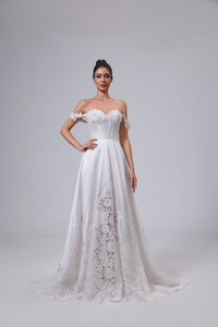 Brautkleid aus Satinspitze LVB2529