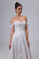 Brautkleid aus Satinspitze LVB2529