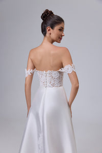 Brautkleid aus Satinspitze LVB2529