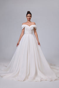 elegantes hochwertiges Organza-Brautkleid LVB2531