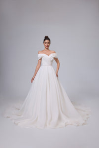 elegantes hochwertiges Organza-Brautkleid LVB2531