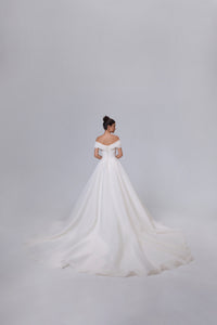 elegantes hochwertiges Organza-Brautkleid LVB2531
