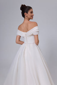 elegantes hochwertiges Organza-Brautkleid LVB2531