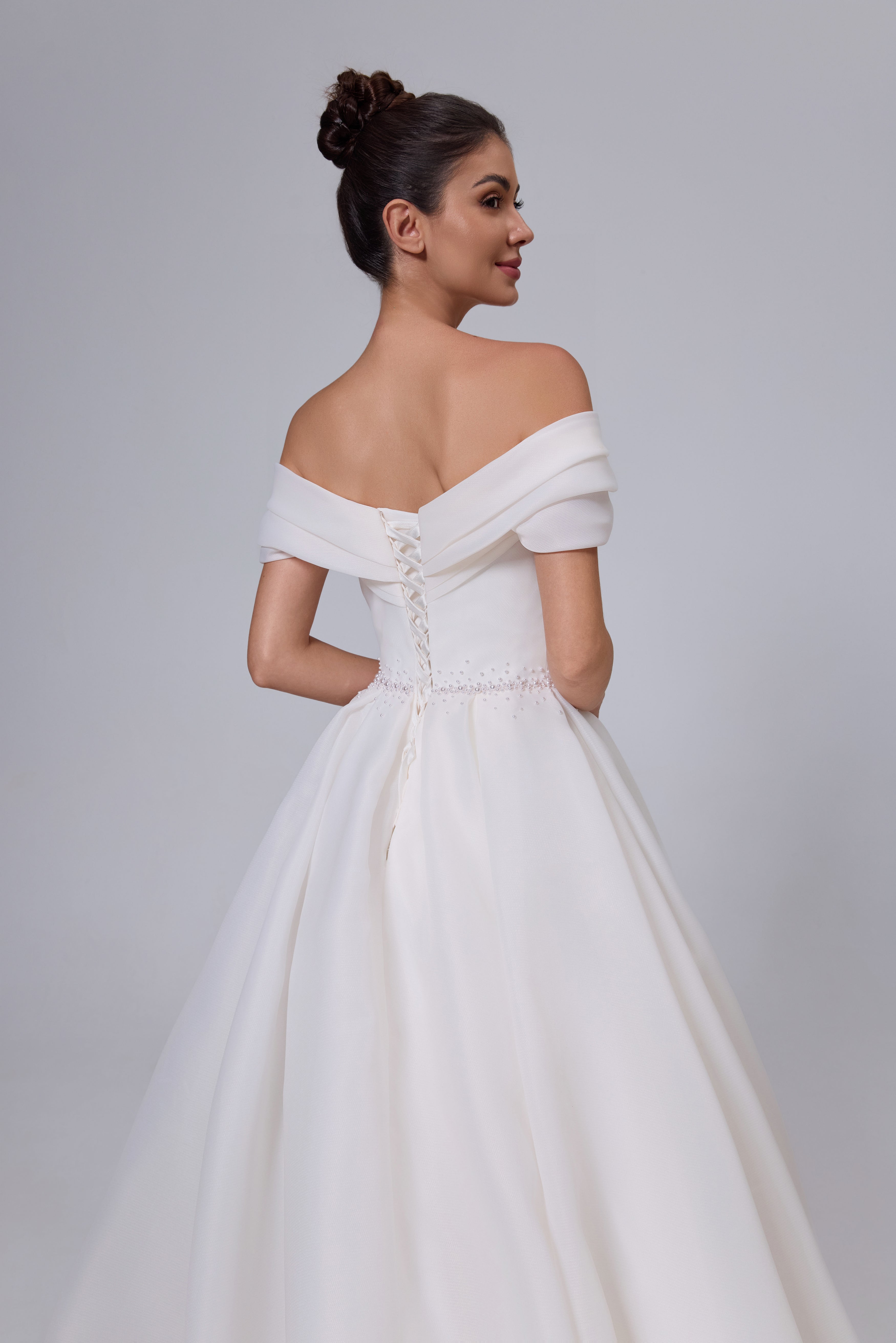 elegantes hochwertiges Organza-Brautkleid LVB2531