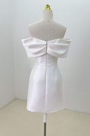 Knielanges handgemachtes Hochzeitskleid, kurzes Brautkleid LVB2526