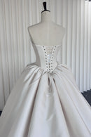 Satin Brautkleid / Hochzeitskleid LVB2709