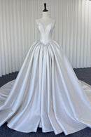 Satin Brautkleid / Hochzeitskleid LVB2709