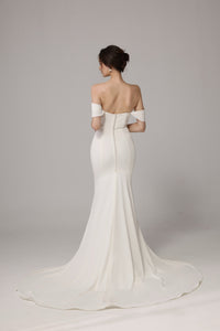Weiches Satin-Meerjungfrauen-Brautkleid LVB2634