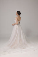 Meerjungfrau-Brautkleid mit floraler Spitze LVB2663