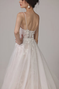 Meerjungfrau-Brautkleid mit floraler Spitze LVB2663