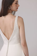 Kurzes Satin-Brautkleid LVB2660