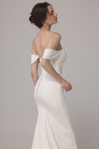 Weiches Satin-Meerjungfrauen-Brautkleid LVB2634
