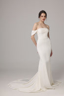 Weiches Satin-Meerjungfrauen-Brautkleid LVB2634